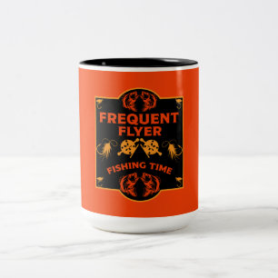 Caneca De Café Em Dois Tons Voo Pesca Canadá