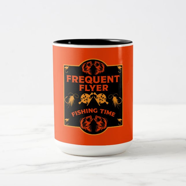 Caneca De Café Em Dois Tons Voo Pesca Canadá (Centro)