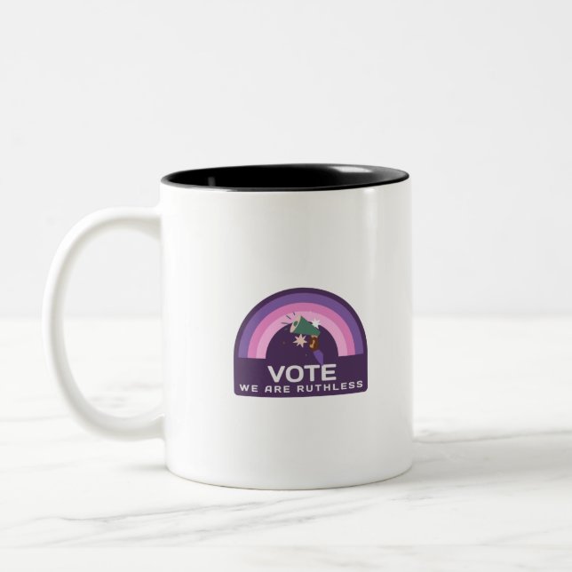 Caneca De Café Em Dois Tons Votar Somos Inúteis (Esquerda)