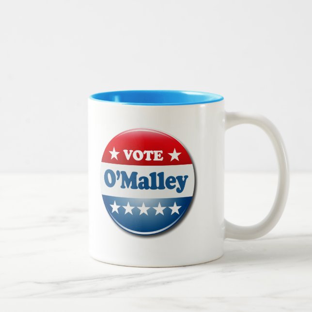 Caneca De Café Em Dois Tons Voto para O'Malley 2016 (Direita)
