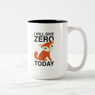 Caneca De Café Em Dois Tons Vou Dar Raposa Zero Hoje