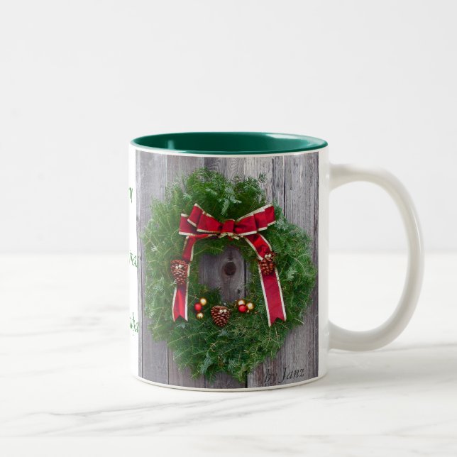 Caneca De Café Em Dois Tons Vovô do Feliz Natal (Direita)
