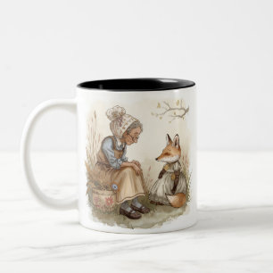 Caneca De Café Em Dois Tons Vovó e Raposa Coffee Mug - Cozy Kind_One