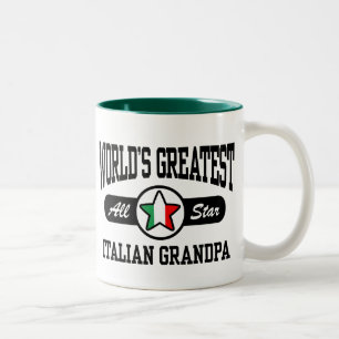 Caneca De Café Em Dois Tons Vovô italiano
