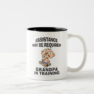 Caneca De Café Em Dois Tons Vovô novo no treinamento
