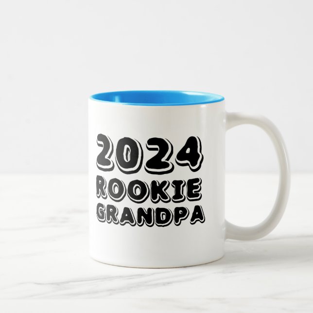 Caneca De Café Em Dois Tons Vovô Rookie Mug 2024 (Direita)