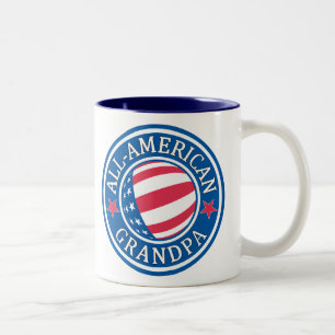 Caneca De Café Em Dois Tons Vovô Todo-Americano