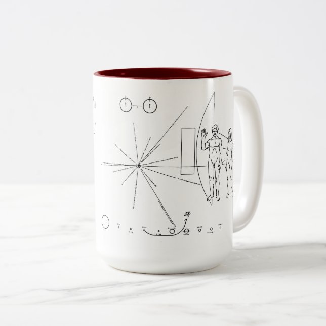 Caneca De Café Em Dois Tons Voyager Pioneer Mug (Frente Esquerda)
