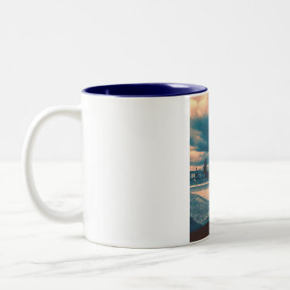 Caneca De Café Em Dois Tons vrai village vrai photo