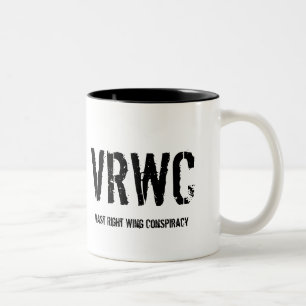 Caneca De Café Em Dois Tons VRWC, conspiração vasta do direita