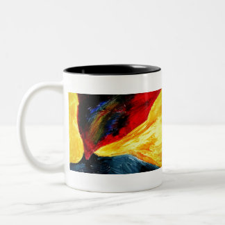 Caneca De Café Em Dois Tons Vulcão