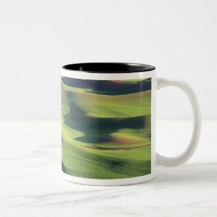 Caneca De Café Em Dois Tons WA, Condado de Whitman, terras agrícolas de Palous