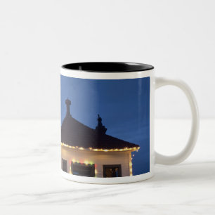 Caneca De Café Em Dois Tons WA, Mukilteo, Farol de Mukilteo, estabelecido