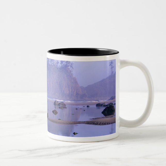 Caneca De Café Em Dois Tons WA, Parque Nacional da Olimpiadas, Second Beach, (Direita)