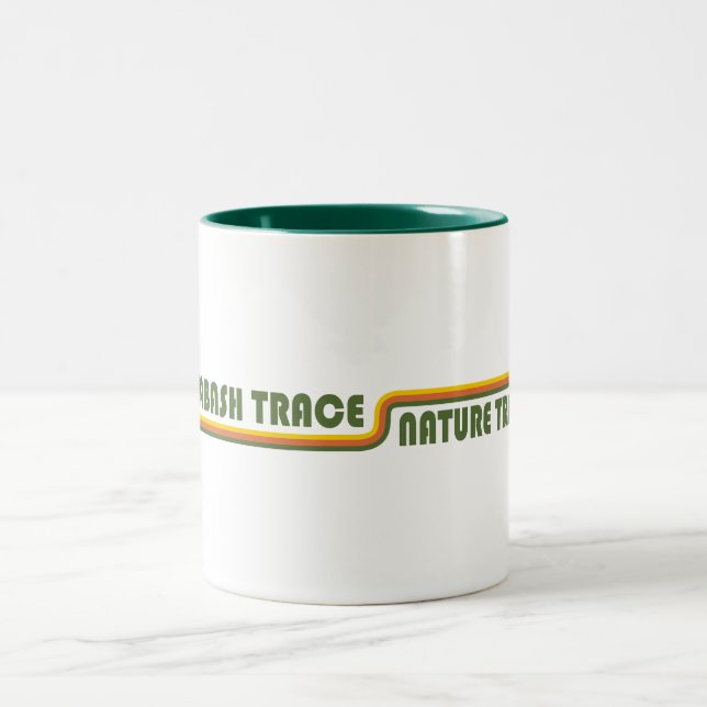 Caneca De Café Em Dois Tons Wabash Trace Nature Trail Iowa (Centro)