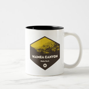 Caneca De Café Em Dois Tons Waimea Canyon State Park Hawaii