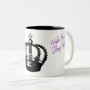 Caneca De Café Em Dois Tons Wake.Pray.Slay.Repeat