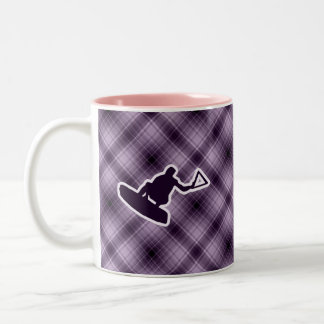 Caneca De Café Em Dois Tons Wakeboarder roxo
