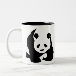 Caneca De Café Em Dois Tons Walking Panda