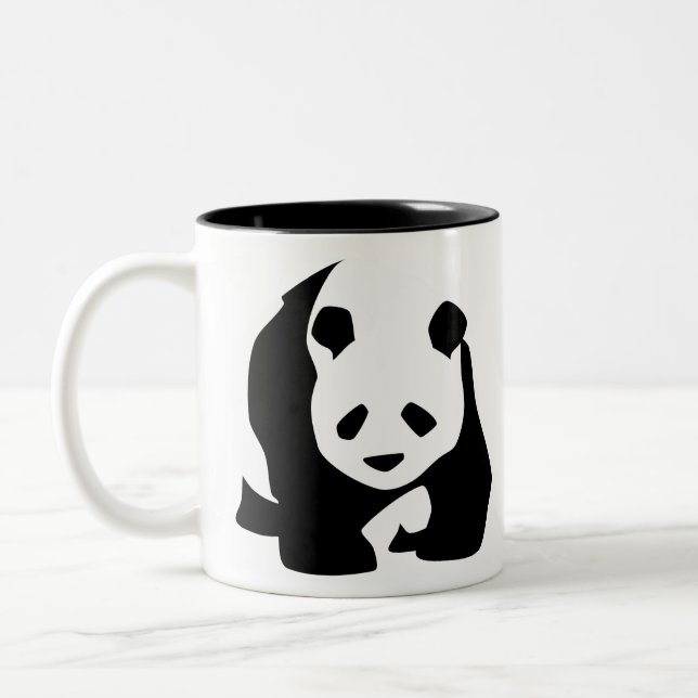 Caneca De Café Em Dois Tons Walking Panda (Esquerda)
