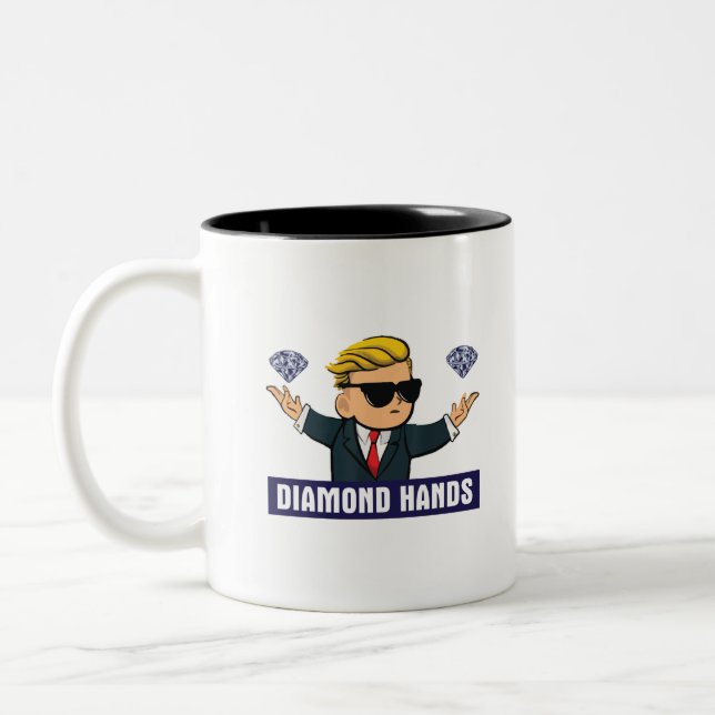 Caneca De Café Em Dois Tons Wallstreetbetbetes Diamond Hands - Op Mercado de a (Esquerda)