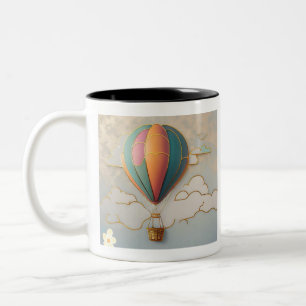 Caneca De Café Em Dois Tons "Wanderlust Aerials"