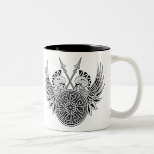 Caneca De Café Em Dois Tons Warrior Skulls