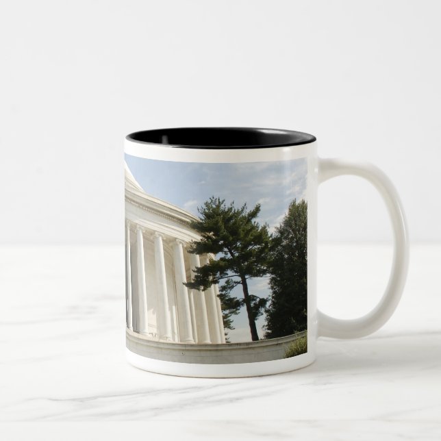 Caneca De Café Em Dois Tons Washington, C.C. Memorial de Thomas Jefferson (Direita)