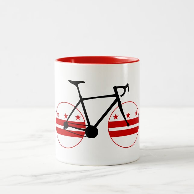 Caneca De Café Em Dois Tons Washington D.C. Flag Cycling (Centro)