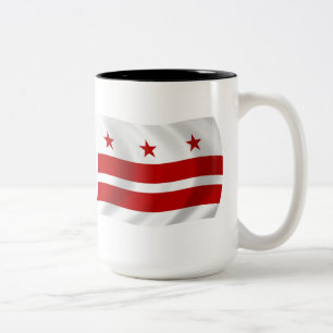 Caneca De Café Em Dois Tons Washington D.C. Flag Mug