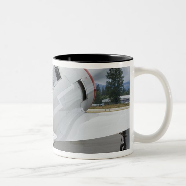 Caneca De Café Em Dois Tons Washington, Olympia, airshow militar. 6 (Direita)
