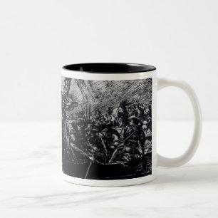 Caneca De Café Em Dois Tons Washington que cruza o Delaware