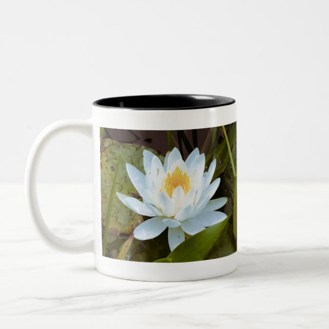 Caneca De Café Em Dois Tons Water Lilly (Esquerda)