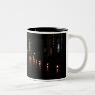 Caneca De Café Em Dois Tons waterfire do providência