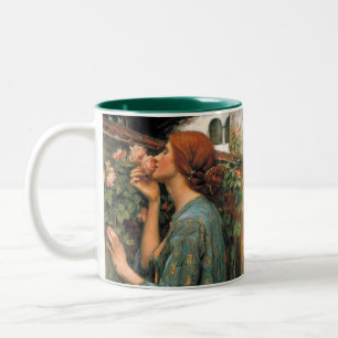 Caneca De Café Em Dois Tons Waterhouse: Cheiro dos rosas