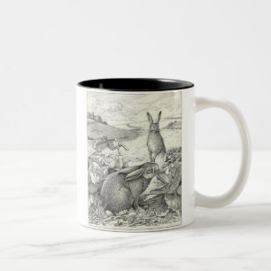 Caneca De Café Em Dois Tons Watership para baixo