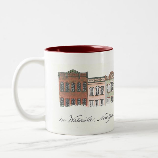 Caneca De Café Em Dois Tons Waterville Main Street 11 oz mug (Esquerda)