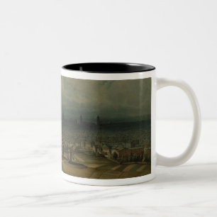 Caneca De Café Em Dois Tons Waterworks de Berlim, c.1860
