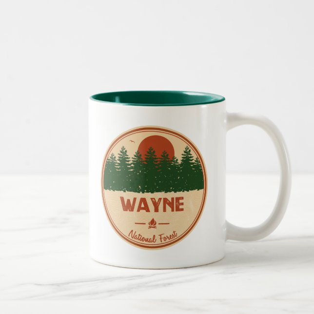 Caneca De Café Em Dois Tons Wayne National Forest (Direita)