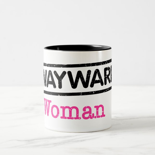 Caneca De Café Em Dois Tons Wayward Woman Coffee Mug (Centro)