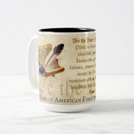Caneca De Café Em Dois Tons We the People Mug 250 Year Anniversary of America