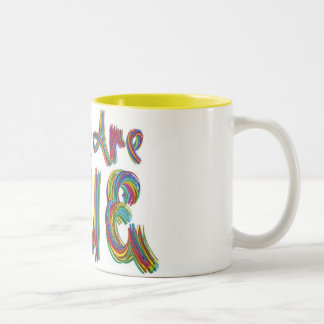 Caneca De Café Em Dois Tons #WEARECUE Mug