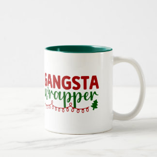 Caneca De Café Em Dois Tons Weihnachtliche Gangsta Wrapper Tasse