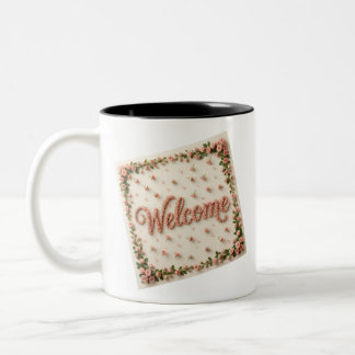 Caneca De Café Em Dois Tons Welcome