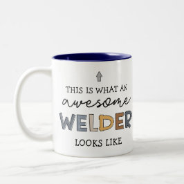 Caneca De Café Em Dois Tons Welder Funny Incrível Gifes do Solder