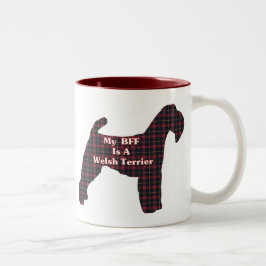 Caneca De Café Em Dois Tons Welsh Terrier BFF Gifts
