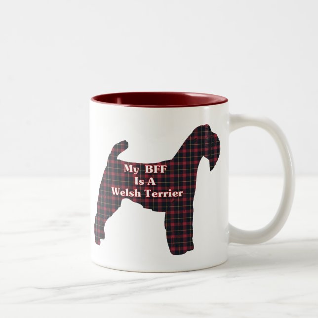 Caneca De Café Em Dois Tons Welsh Terrier BFF Gifts (Direita)