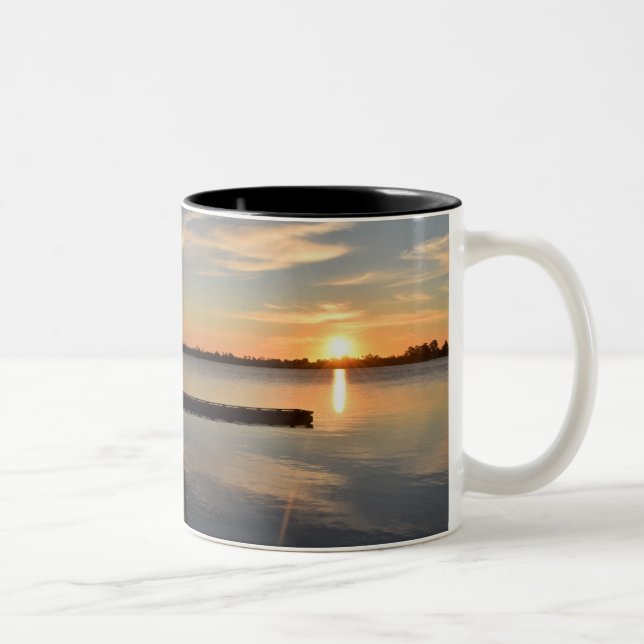 Caneca De Café Em Dois Tons Wendouree Twilight Tranquilidade (Direita)