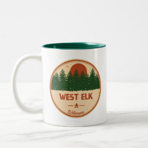 Caneca De Café Em Dois Tons West Elk Wilderness Colorado