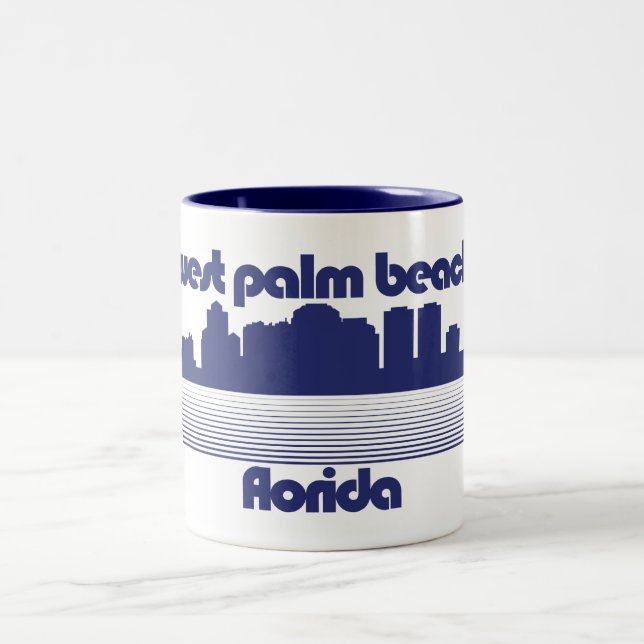 Caneca De Café Em Dois Tons West Palm Beach Flórida (Centro)